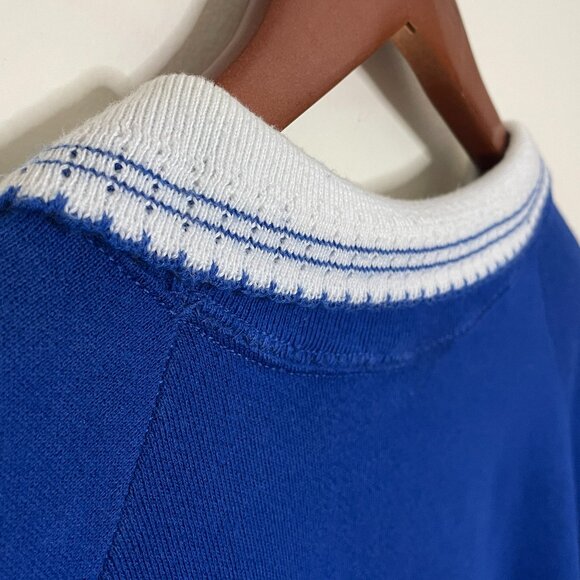 Vintage Blue Bear Collared Crewneck Woman 1XL - Picture 5 of 6